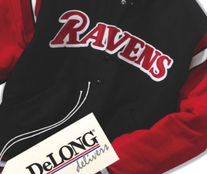 DeLong Sportswear Outerwear DeLong Sportswear had divisions that included letterman jackets, outerwear, embroidered caps, and team uniforms.