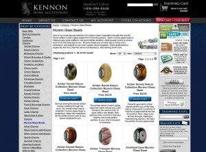 Murano Glass Beads at Kennon Home Accessories We have hundreds of murano glass beads available for sale at Kennon Home Accessories.