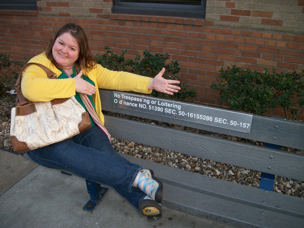 No Loitering Bench