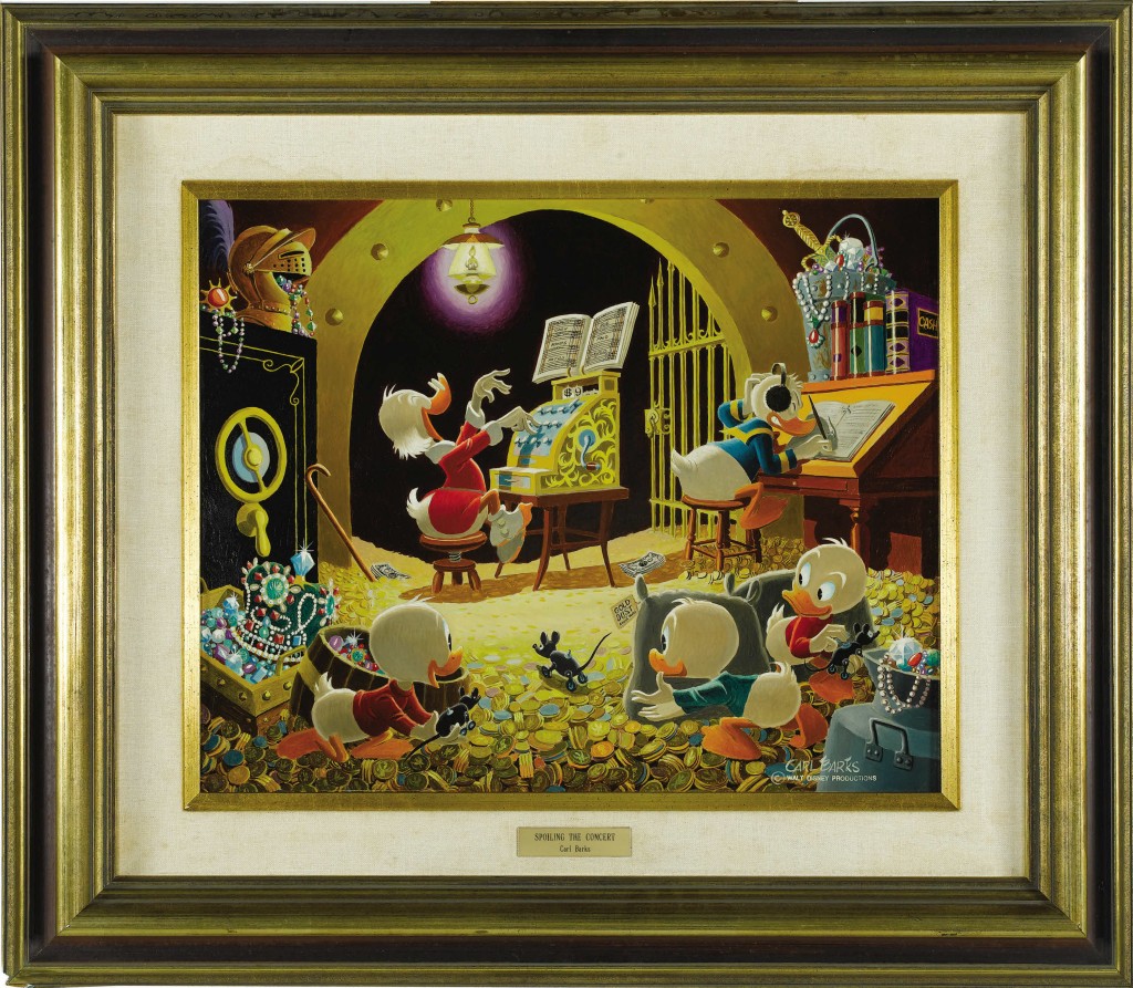 Spoiling the Concert by Carl Barks - A Scrooge McDuck Painting Spoiling the Concert by Carl Barks - A Scrooge McDuck Painting