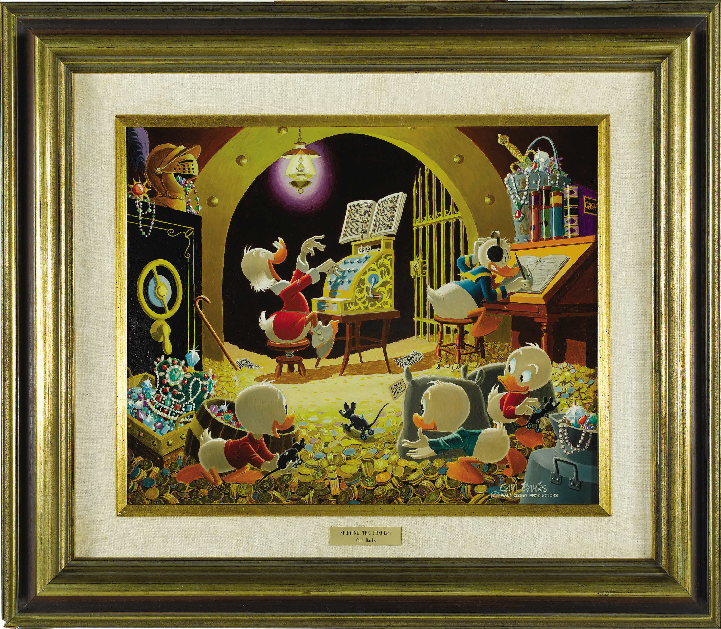 Barks painting of Scrooge