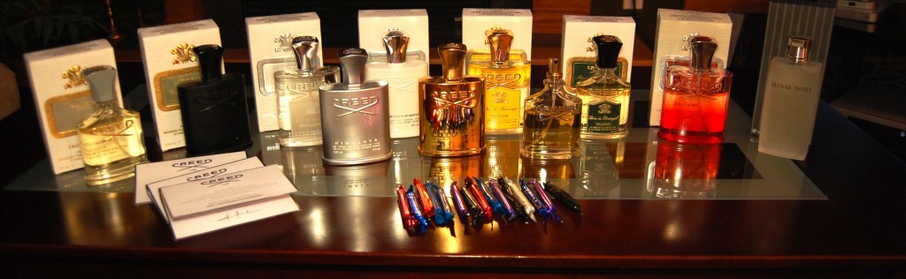 Partial Selection of Our Creed Fragrances