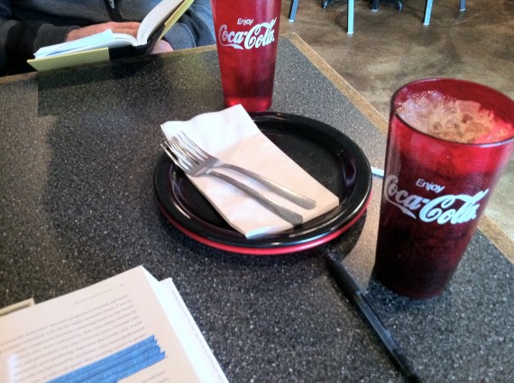 Coca-Cola Glasses at the Pizza Restaurant Coca-Cola Glasses at the Pizza Restaurant