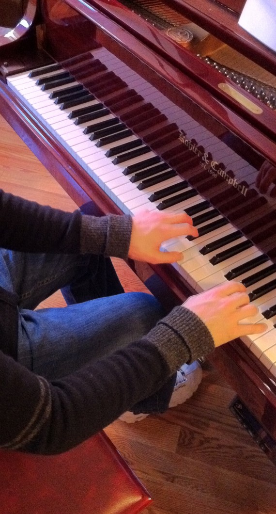Aaron playing Final Fantasy on Piano