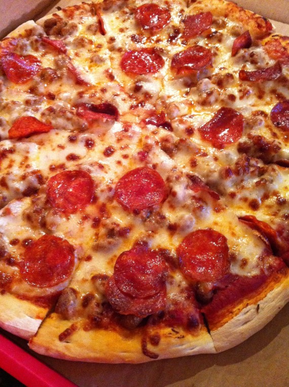 Pepperoni and Sausage Pizza