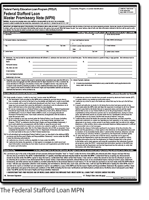 Federal Stafford Student Loan Debt Promissory Note Federal Stafford Student Loan Debt Promissory Note