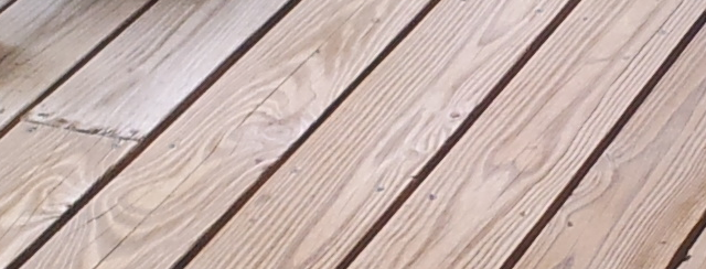 Wood Deck Before Restoration