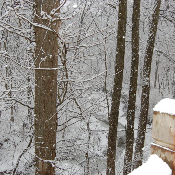 View from the Balcony During Snow Storm View from the Balcony During Snow Storm