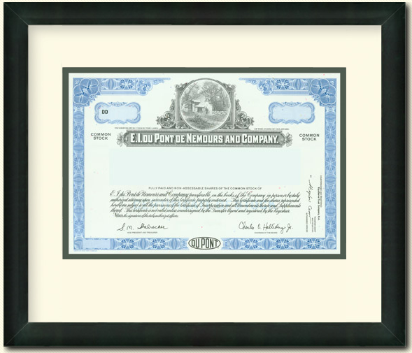 DuPont Chemical Stock Certificate
