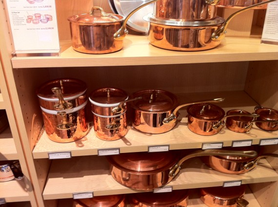 Mauviel Copper Pots at Williams Sonoma