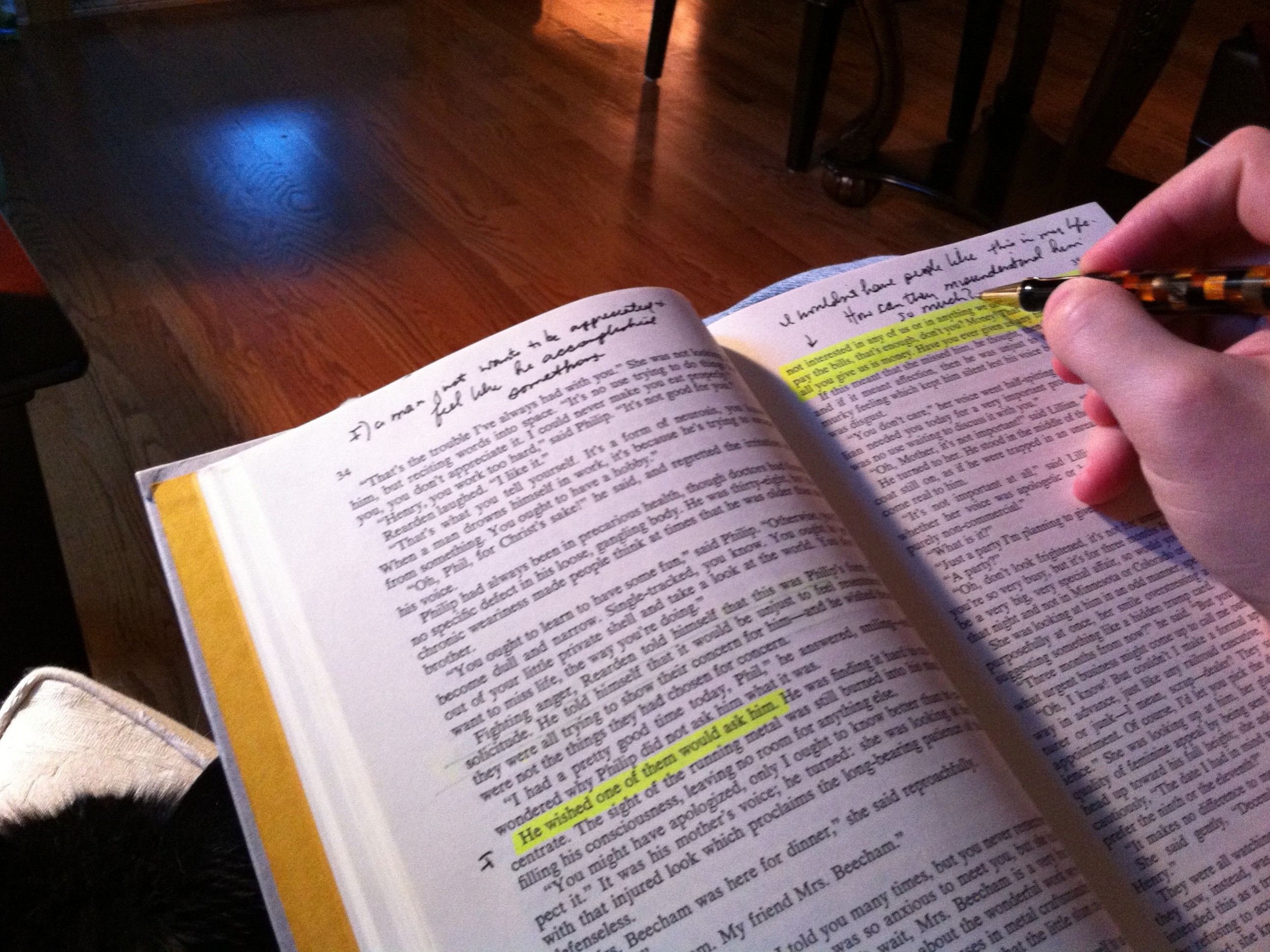 Reading and Taking Notes on Atlas Shrugged by Ayn Rand