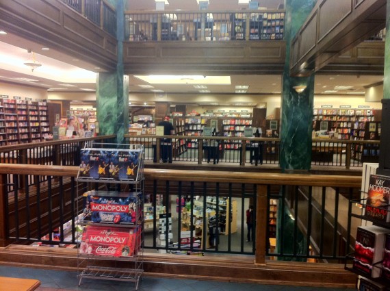 Stopped in Barnes and Noble Plaza Store Stopped in Barnes and Noble Plaza Store