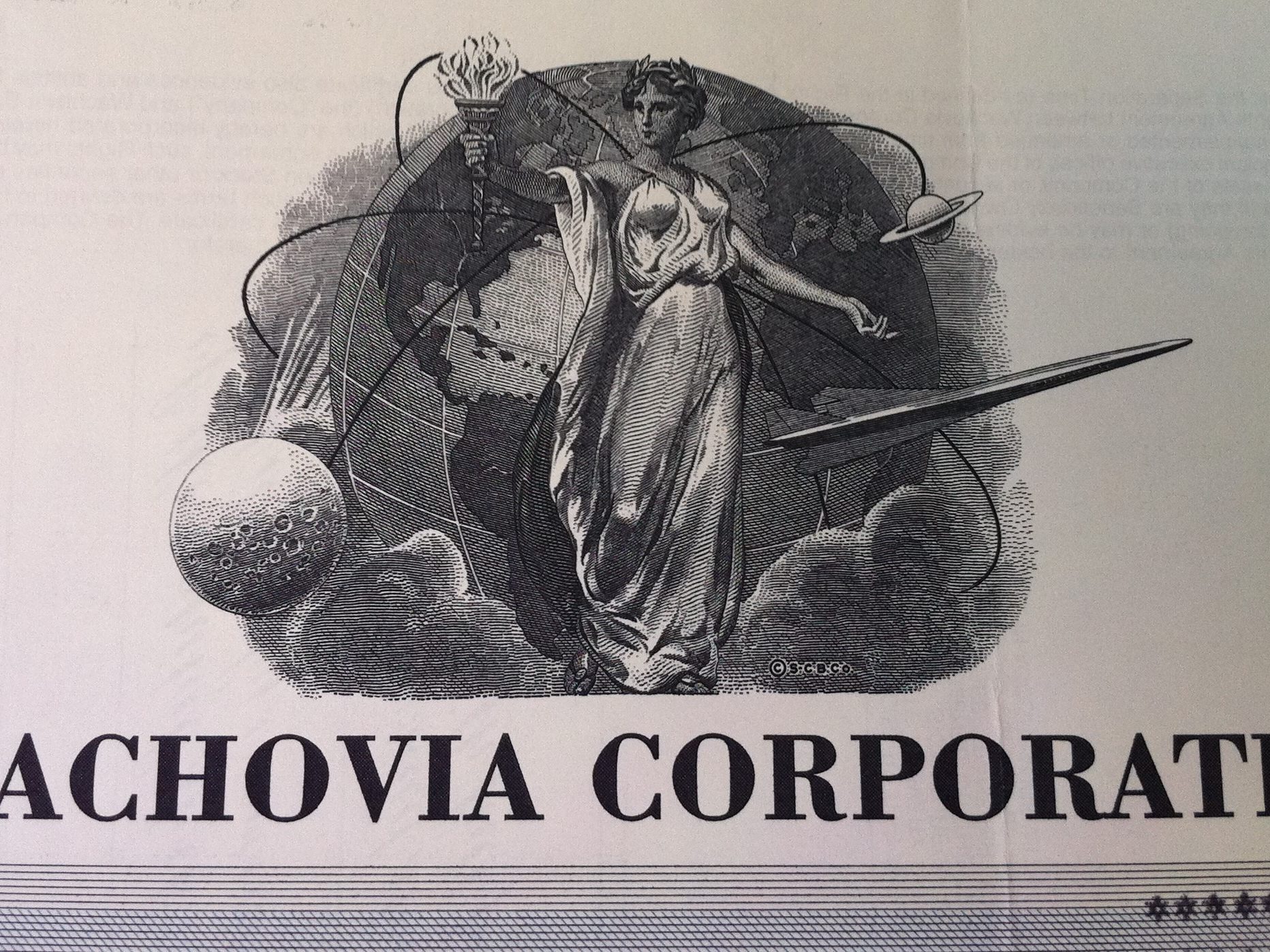 Wachovia Stock Certificate Icon