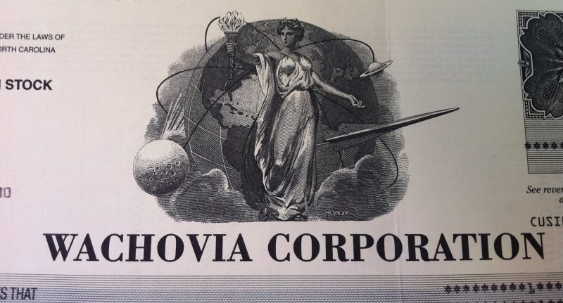Wachovia Stock Certificate Icon