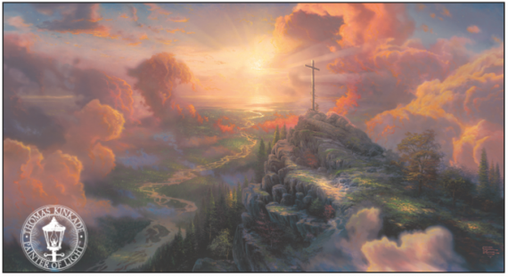 Thomas Kinkade The Cross Painting