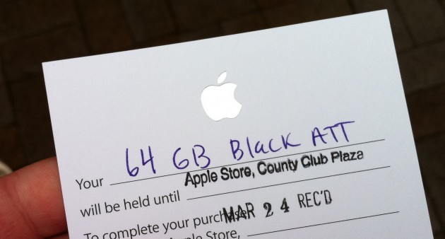 Apple iPad Ticket