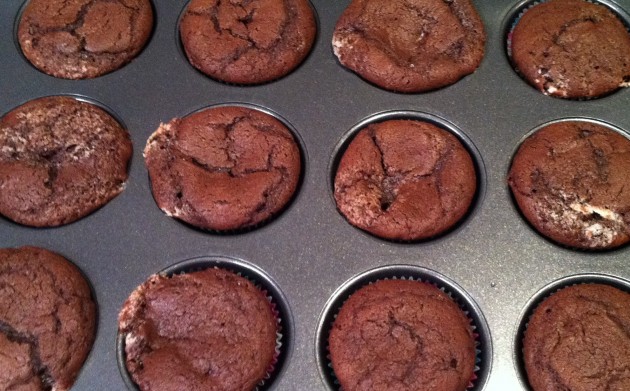 Baked Chocolate Peanut Butter Cupcakes