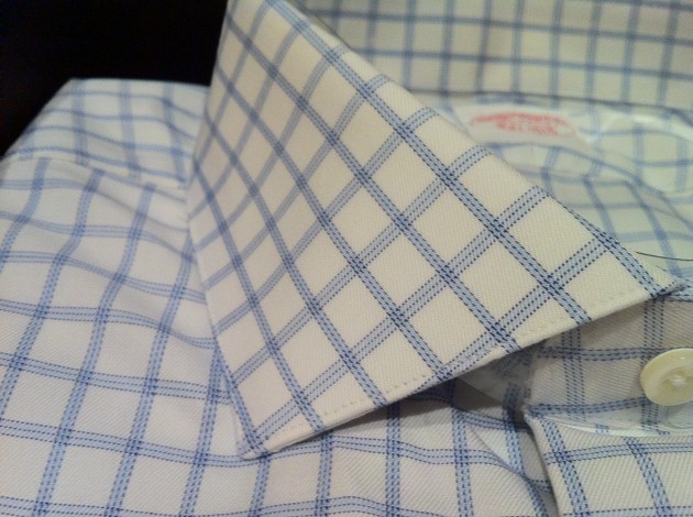 Closeup of Aaron's Second Brooks Brothers Custom Shirt