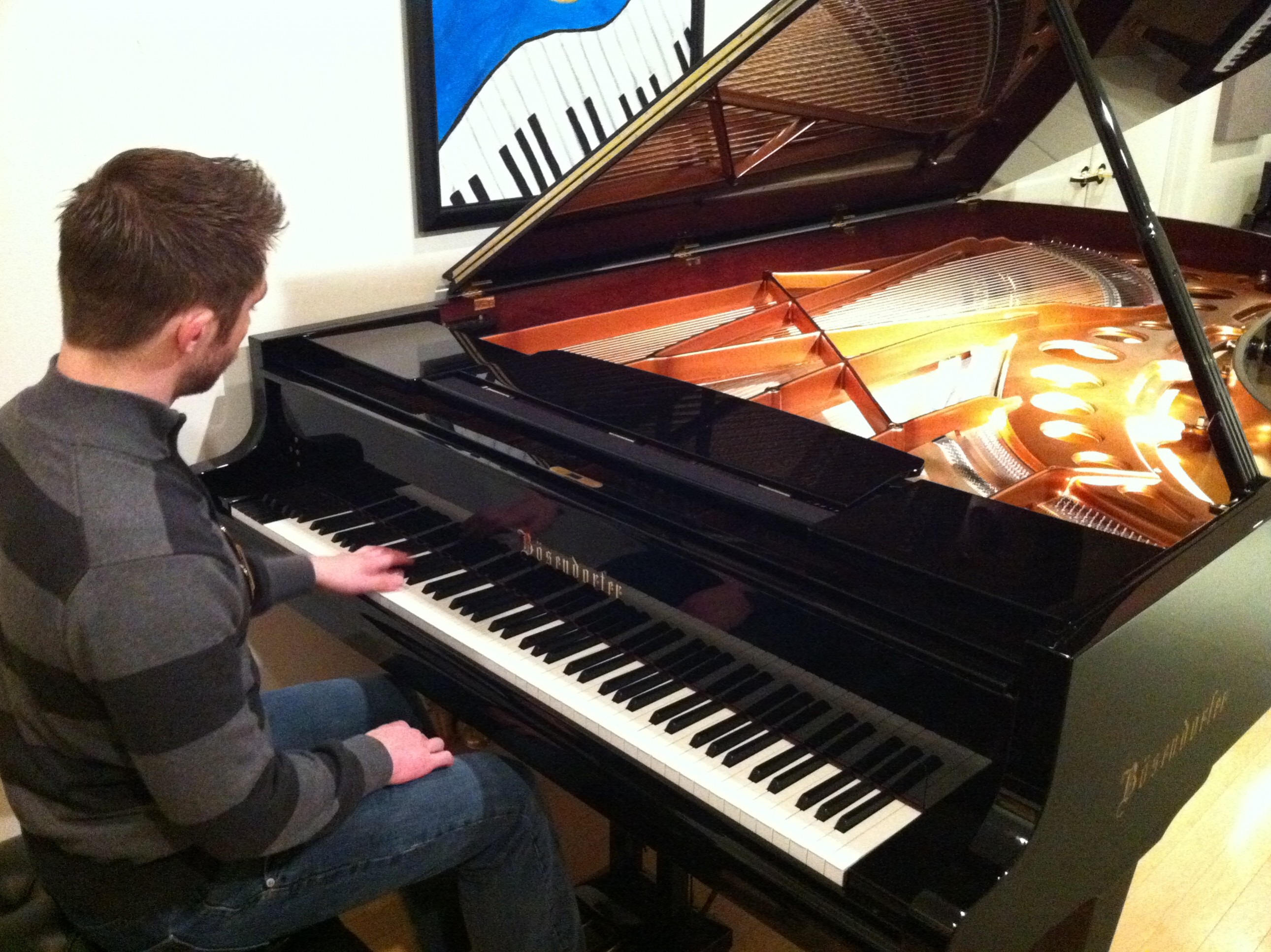 Aaron Playing Imperial Bosendorfer Grand Piano Aaron Playing Imperial Bosendorfer Grand Piano