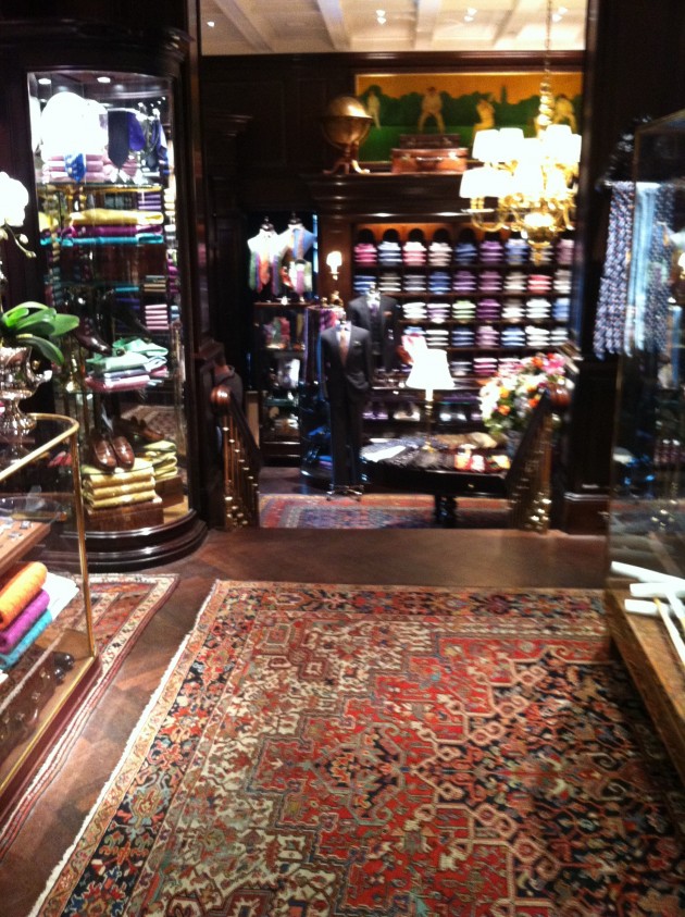 First Floor Men's Ralph Lauren Mansion on Madison Avenue in NYC First Floor Men's Ralph Lauren Mansion on Madison Avenue in NYC