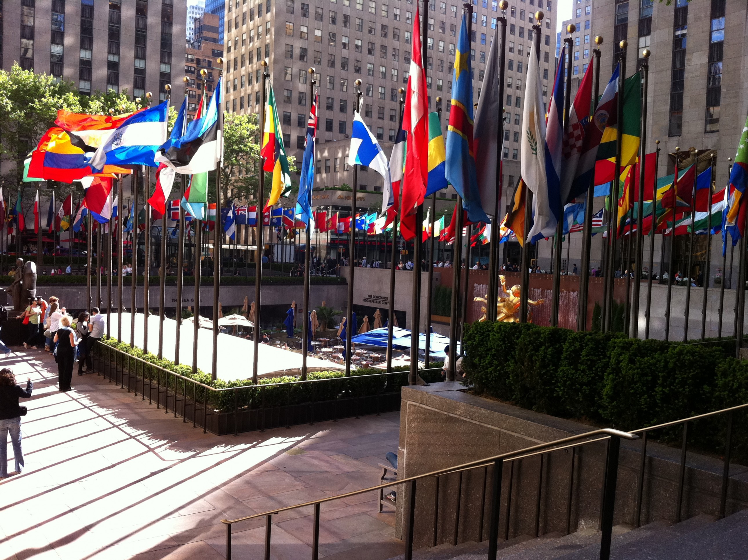 Rockefeller Center Flags