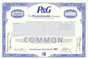 Procter & Gamble Stock Certificate