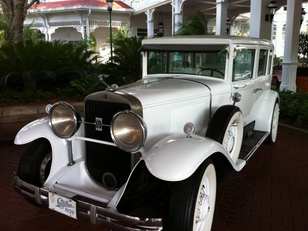 White Rolls-Royce at the Grand Floridian Deluxe Hotel and Resort at Walt Disney World