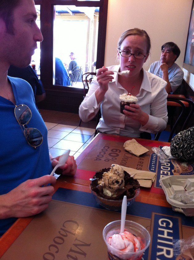 Ice Cream with Karen and Aaron