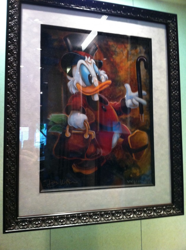 Scrooge McDuck Art at Walt Disney World