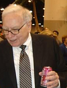 Warren Buffett with a Cherry Coke