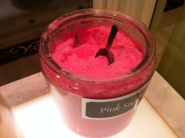 Bath Salts at the Grand Floridian - Pink Sugar Closeup