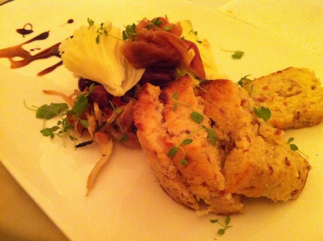 Brie Midnight Moon Prosciutto Cake Appetizer at The Brown Derby Restaurant in Walt Disney World Hollywood Studios