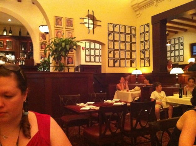 Another view from my seat at the Brown Derby in Hollywood Studios