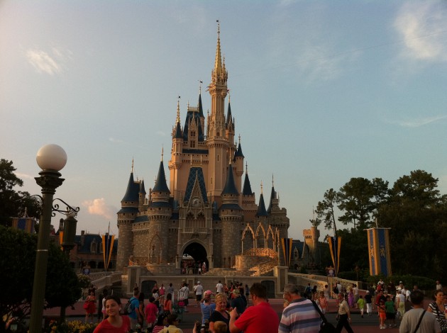 Cinderella's Castle at Sunset