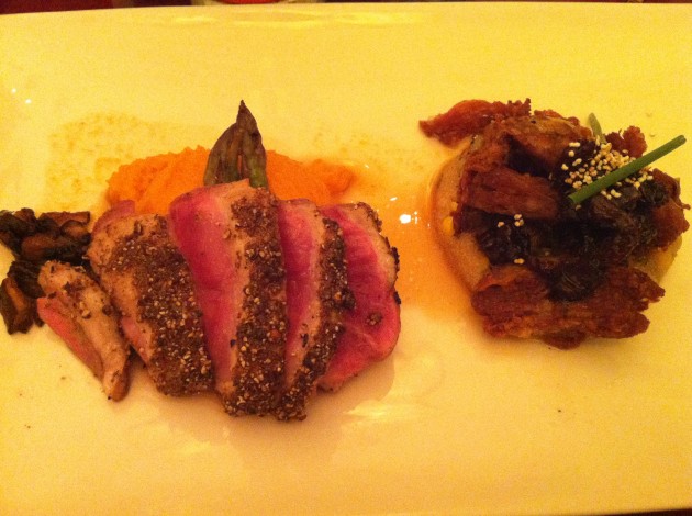 Duck Two Ways at The Brown Derby