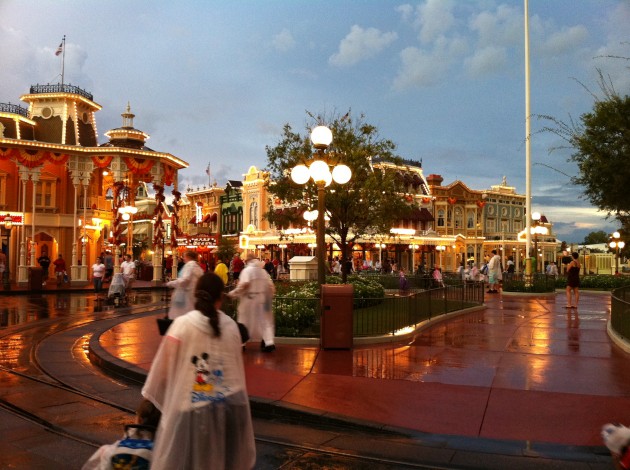 Entering the Town Square at Disney