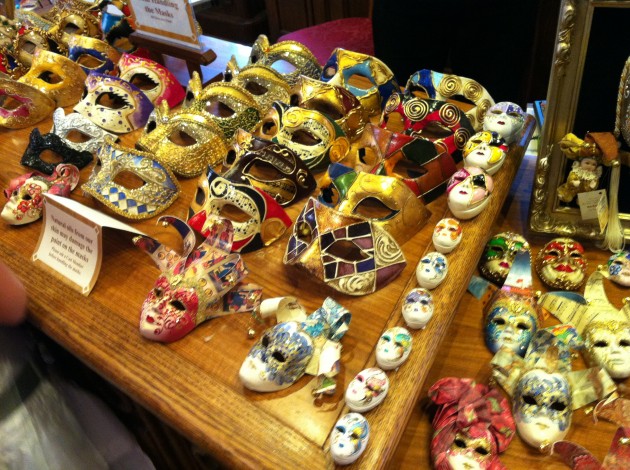 Italian Masks on Table Italian Masks on Table