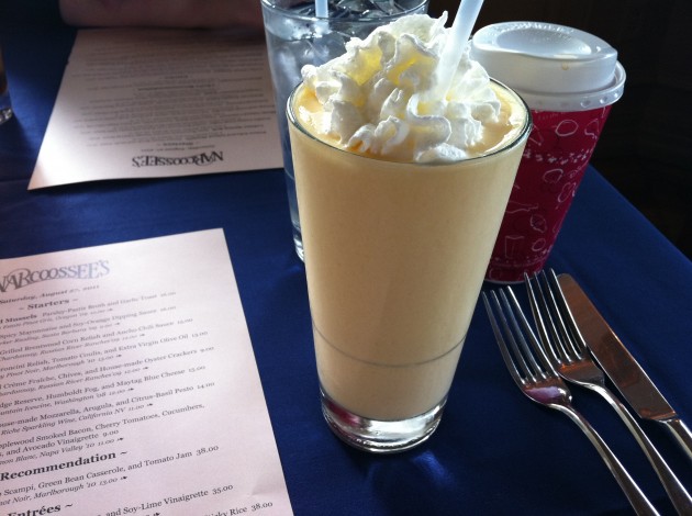 Mango Smoothie at Narcoossee's Restaurant