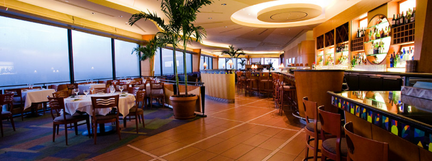 The California Grill at Disney World at the top of The Contemporary Hotel