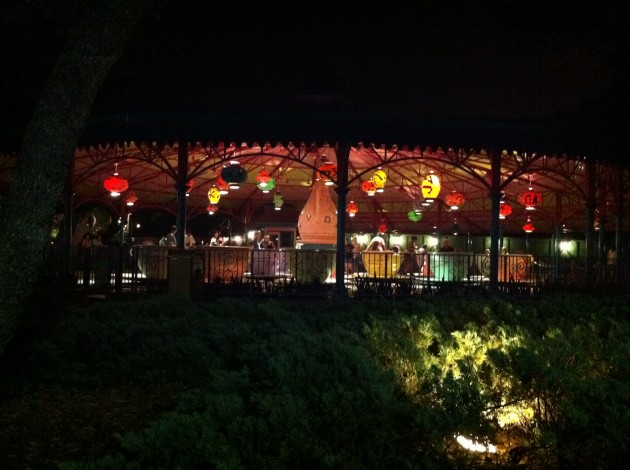 The Teacups at Night