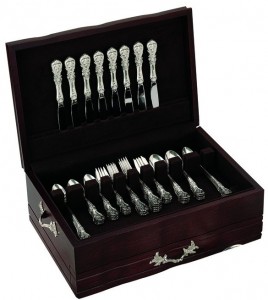 Reed & Barton Francis I Sterling Silver 46-Piece Flatware Set in Chest