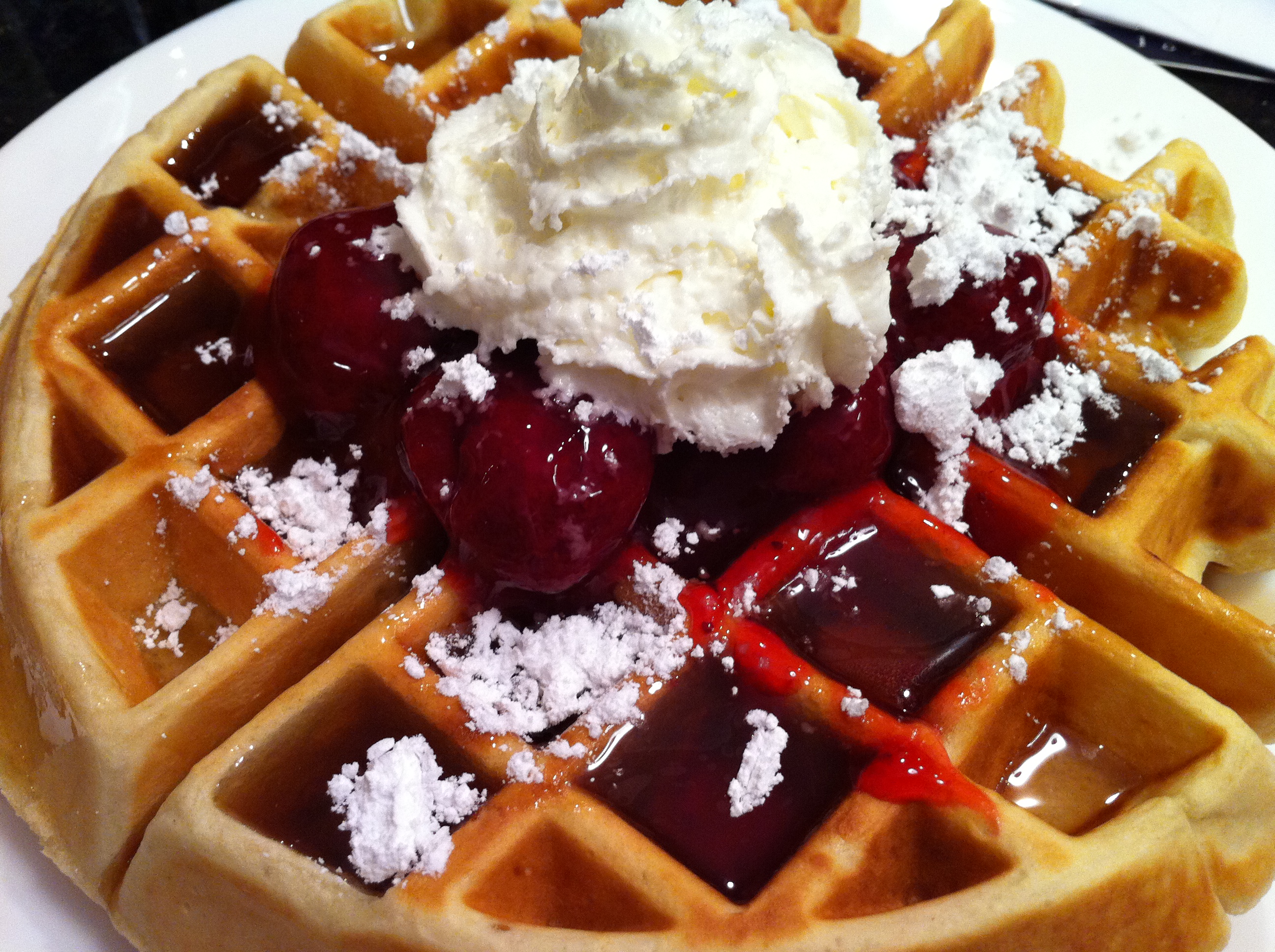 Strawberry Belgian Waffle from KitchenAid Pro Line Waffle Baker