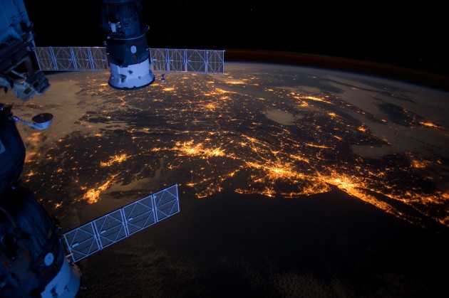 East Coast United States from Space at Night