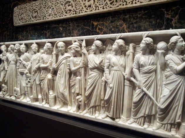 Roman Sarcophagus 240 to 260 Common Era in Marble