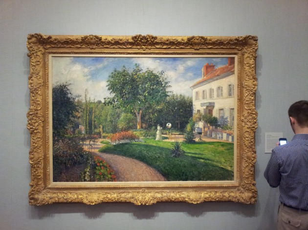 The Garden of Les Mathurins at Pontoise 1876 Oil on Canvas by Camille Pissarro