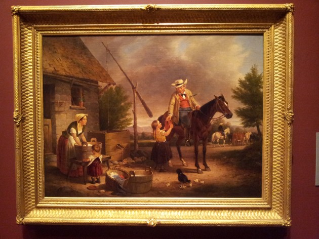 The Thirsty Drover 1856 Oil on Canvas by Francis William Edmonds