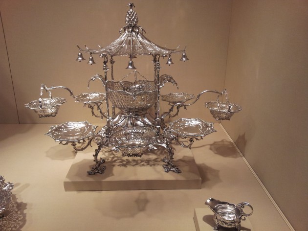 Thomas Pitts I Epergne Silver 1761 Folgers Coffee Silver Collection Thomas Pitts I Epergne Silver 1761 Folgers Coffee Silver Collection
