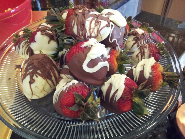 Finished Chocolate Dipped Strawberries
