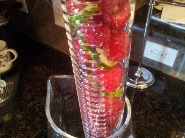 Raspberry and Lime for Spa Water