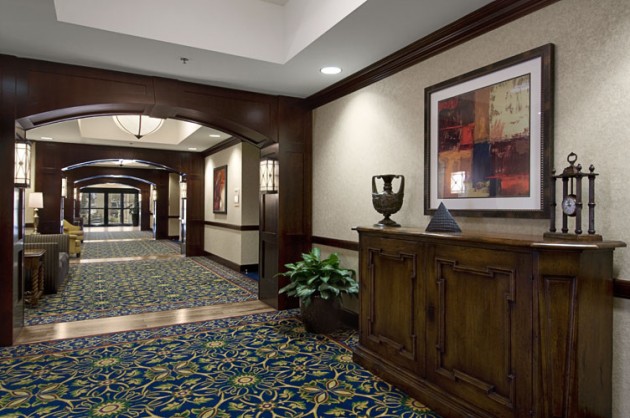 The Hallway of the Hilton Hotel in Waco, Texas